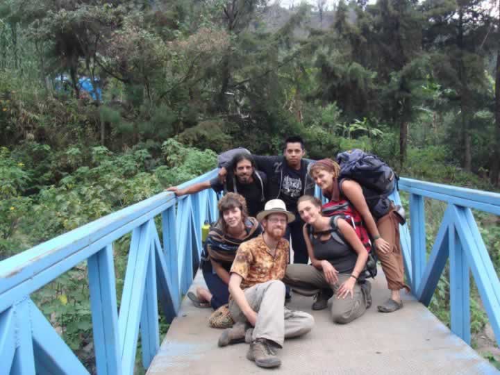 on the bridge